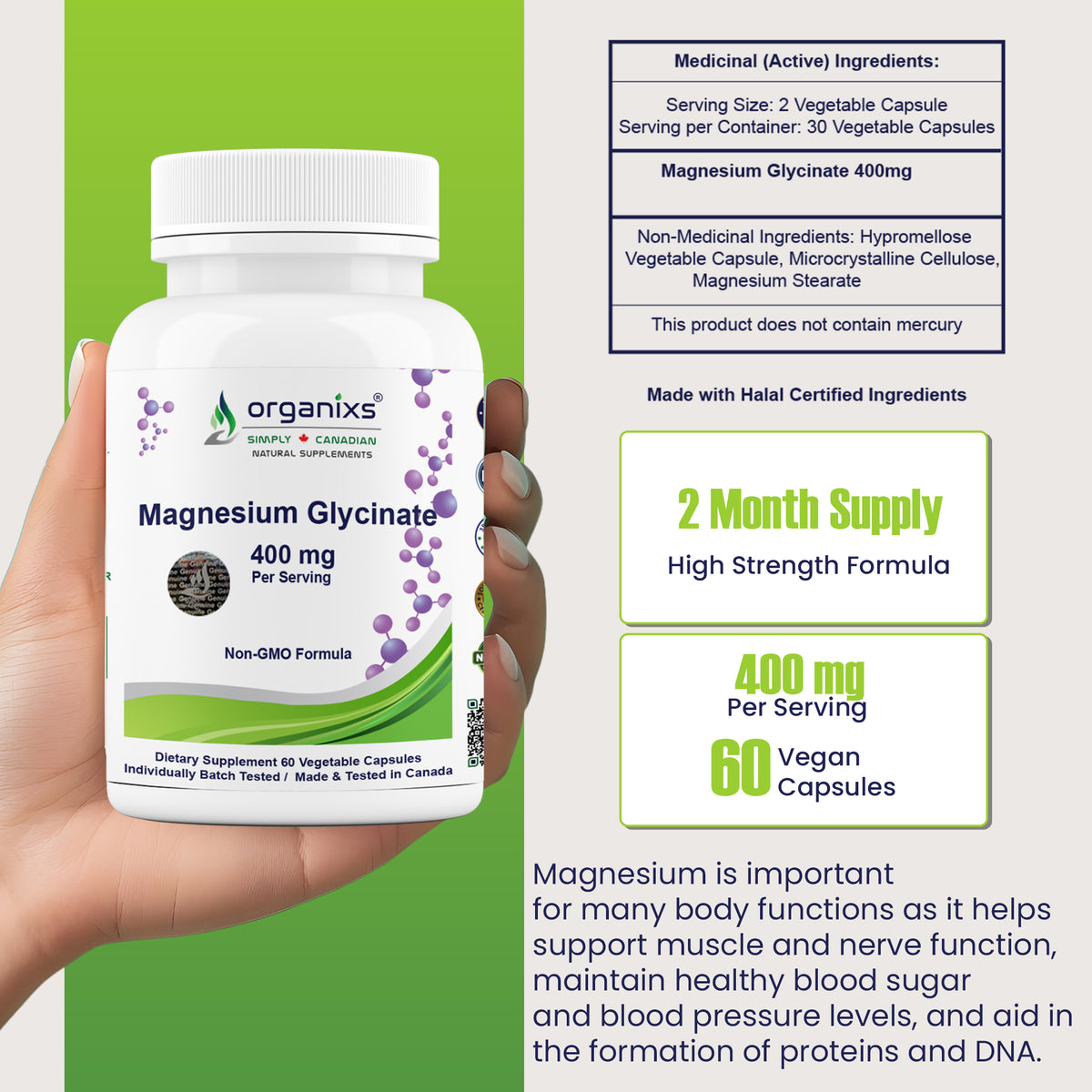 Magnesium Glycinate 400mg
