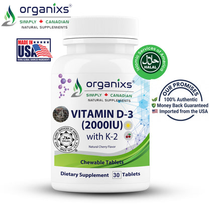 Organixs Vitamin D3 K2 2000iu