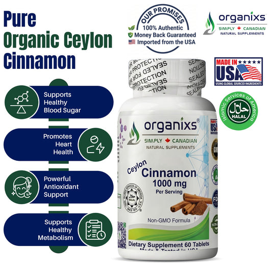 Organixs Organic Ceylon Cinnamon 1000mg