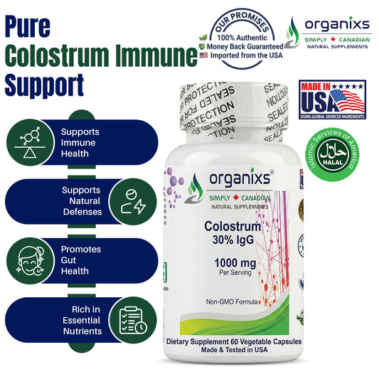 Organixs Colostrum Supplement 1000mg