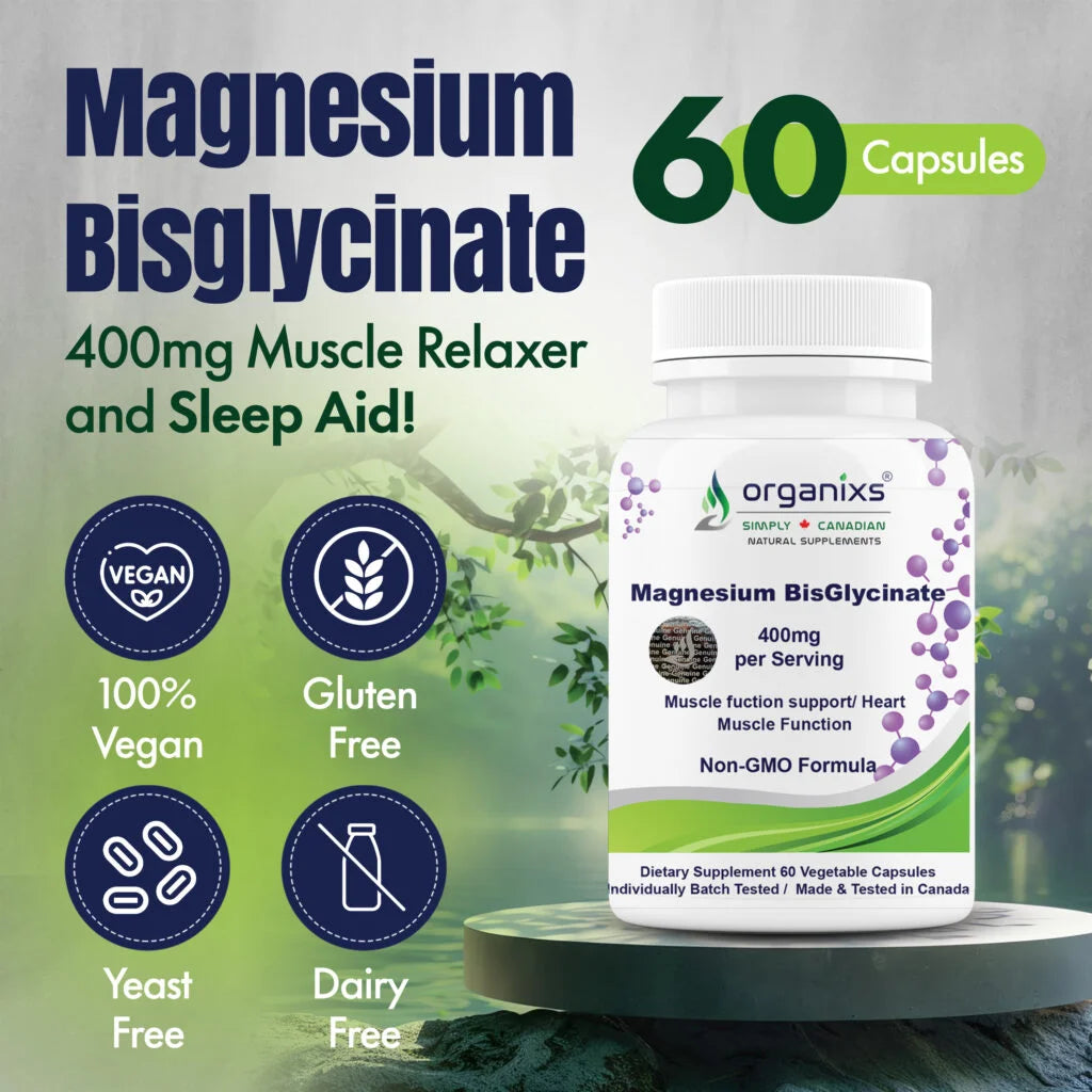 Magnesium Bisglycinate 400mg (Canada)