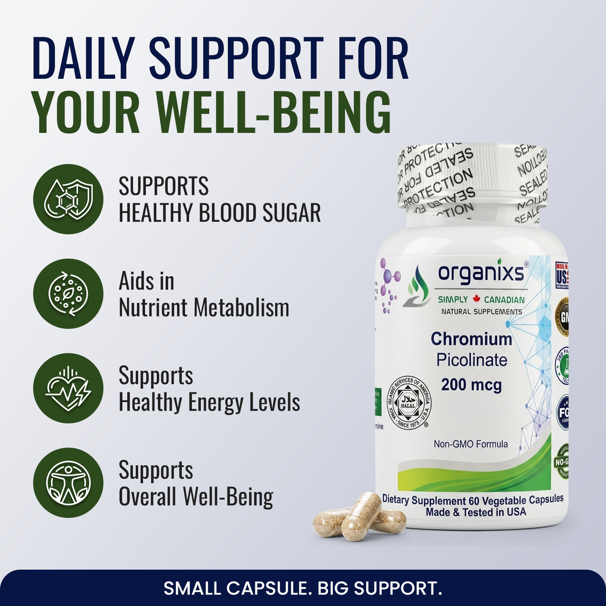 CHROMIUM PICOLINATE 200mcg