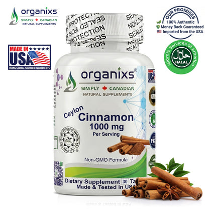 Organixs Organic Ceylon Cinnamon 1000mg