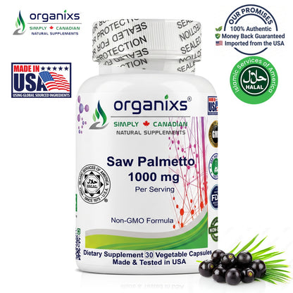 Organixs Saw Palmetto Supplement 1000mg