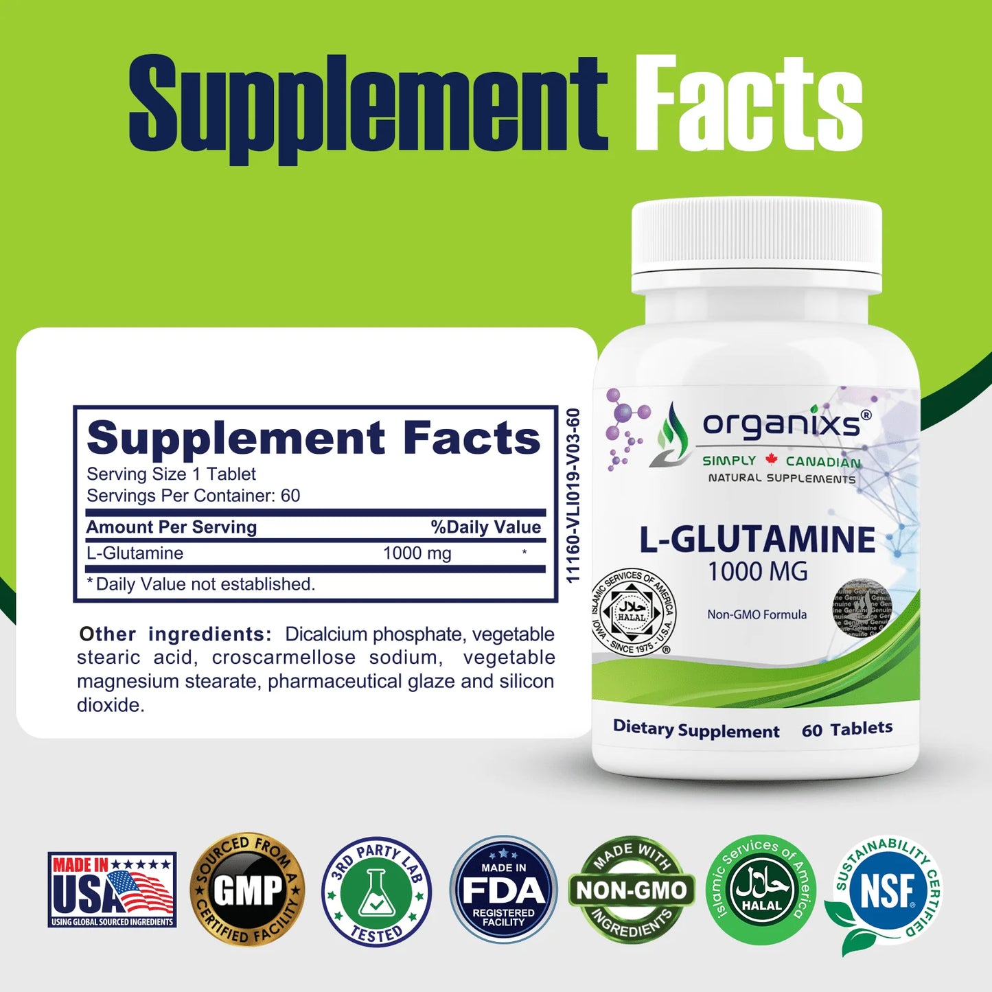 L-Glutamine 1000mg