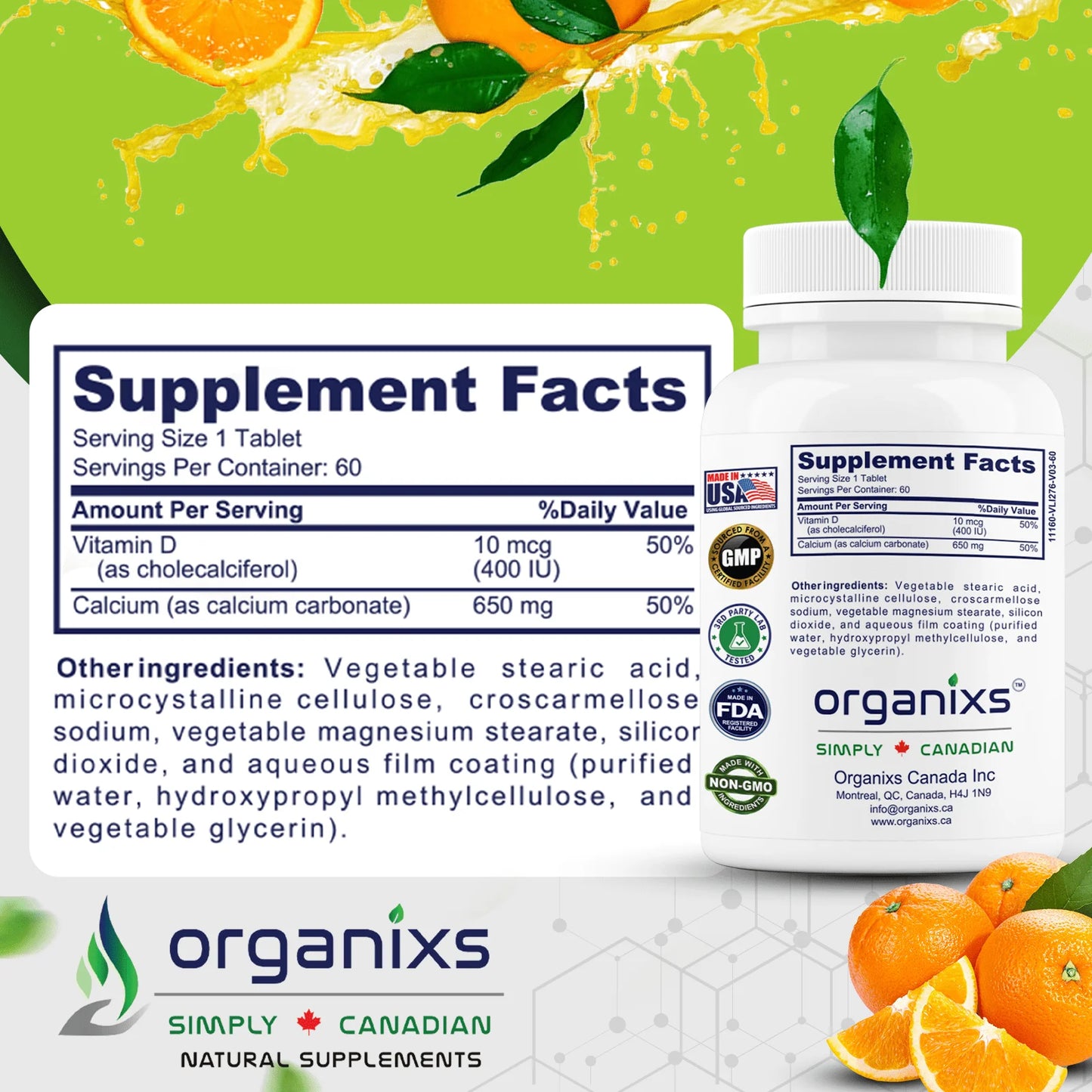 Calcium 650mg with Vitamin D