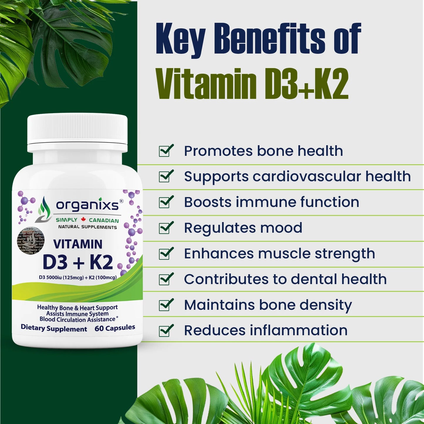 Vitamin D3 K2 5000iu