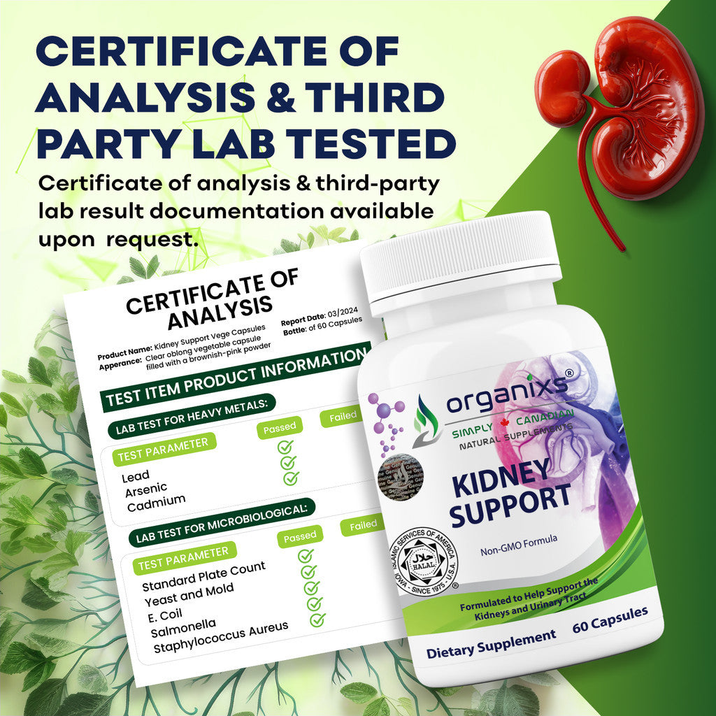 Organixs Halal Natural Kidney Support Supplement