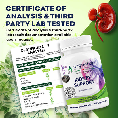 Organixs Halal Natural Kidney Support Supplement