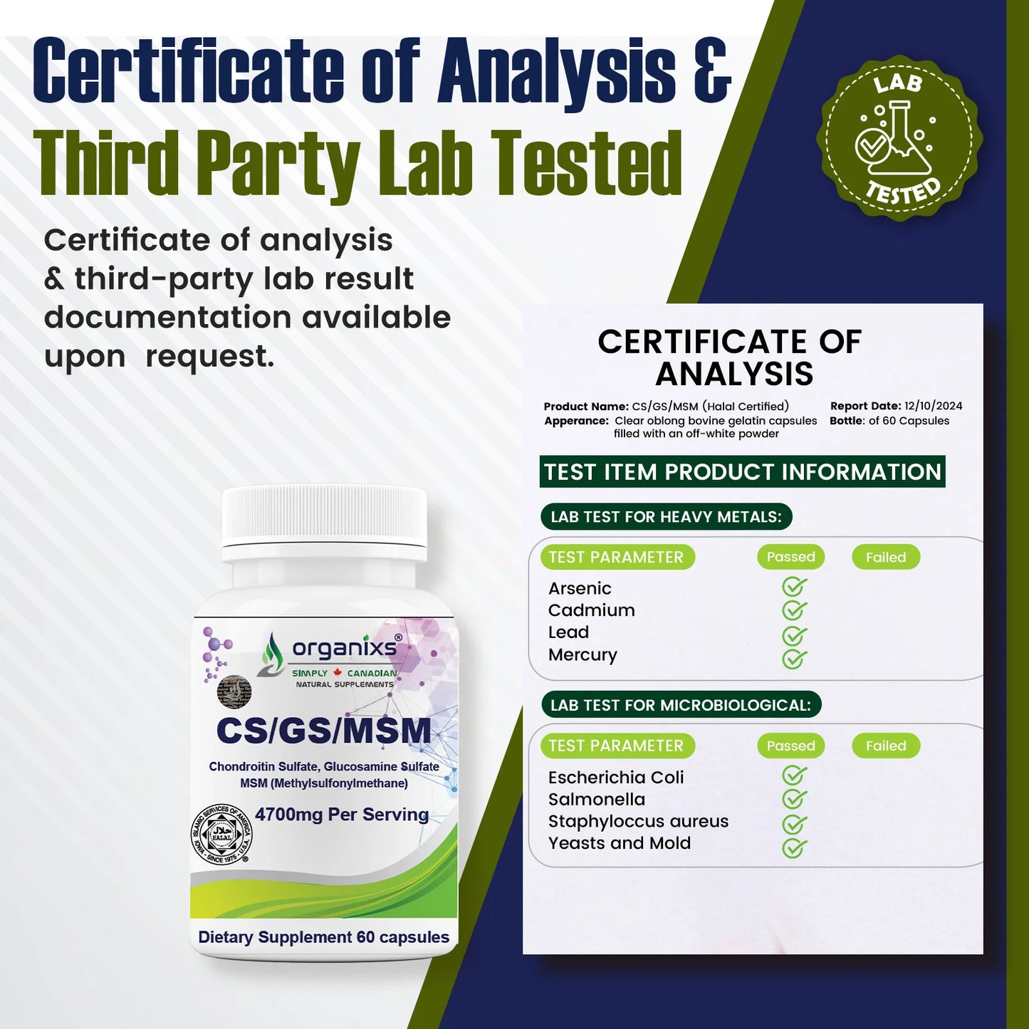 Glucosamine Chondroitin MSM [GS/CS/MSM]