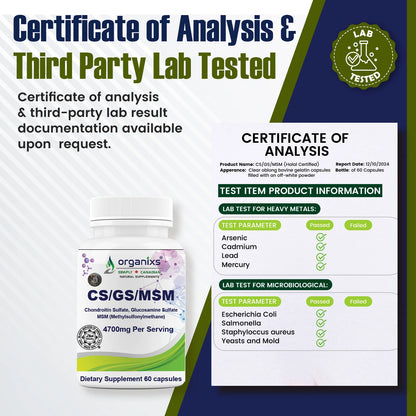 Glucosamine Chondroitin MSM [GS/CS/MSM]