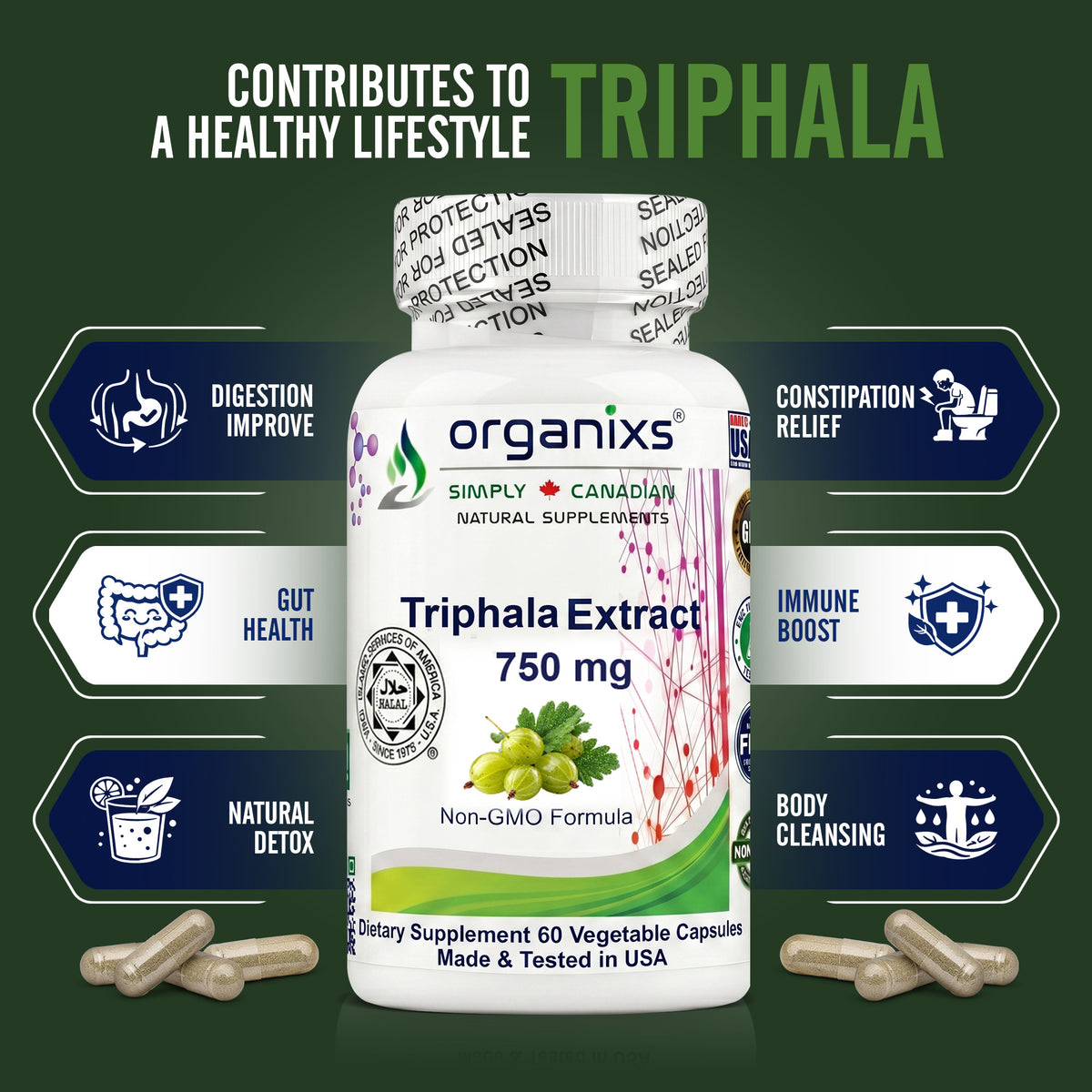 Organixs Triphala Supplement