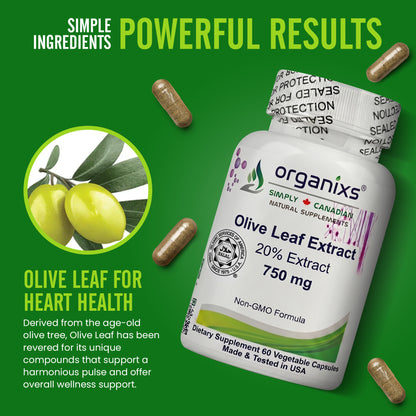 Organixs Olive Leaf Extract 750mg