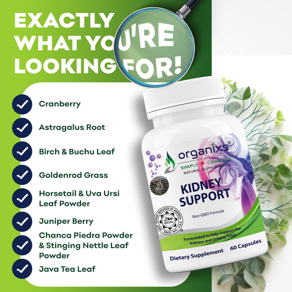 Organixs Halal Natural Kidney Support Supplement