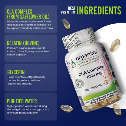 Organixs CLA Supplement 1000mg