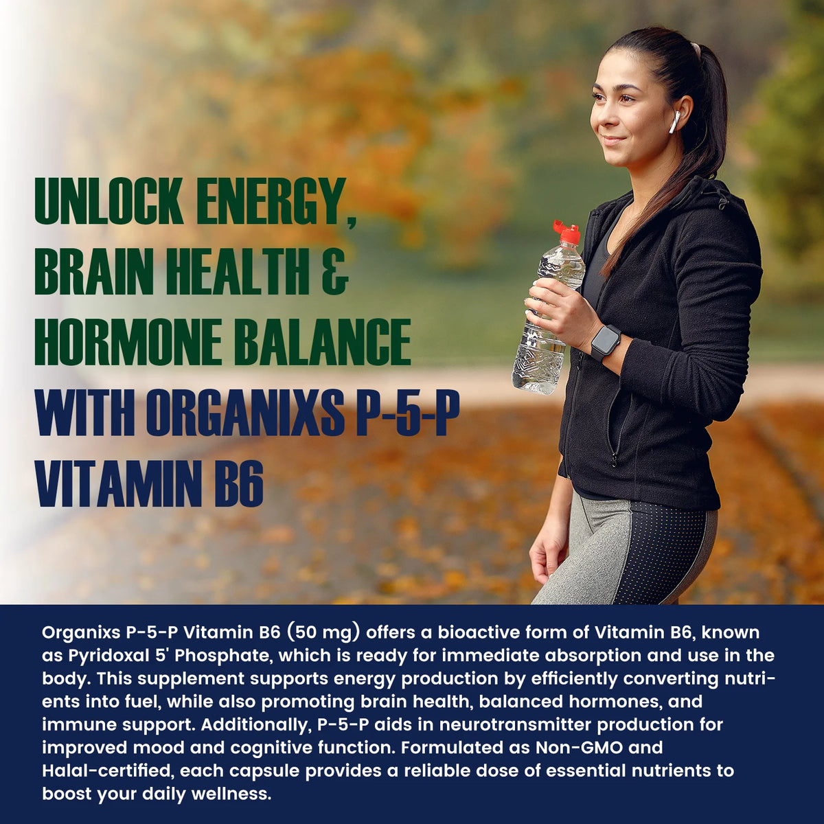 Organixs Vitamin B6- P5P (Pyridoxal-5-Phosphate)