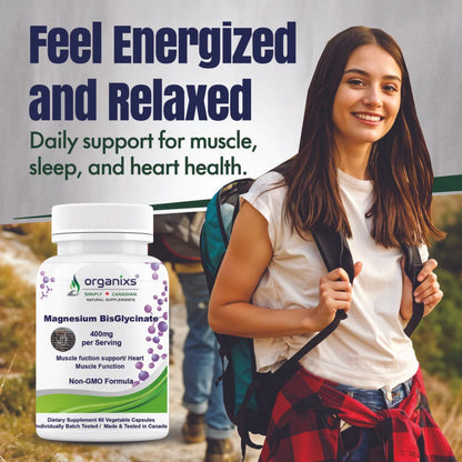 Magnesium Bisglycinate 400mg (Canada)