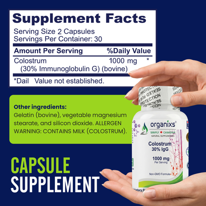 Organixs Colostrum Supplement 1000mg