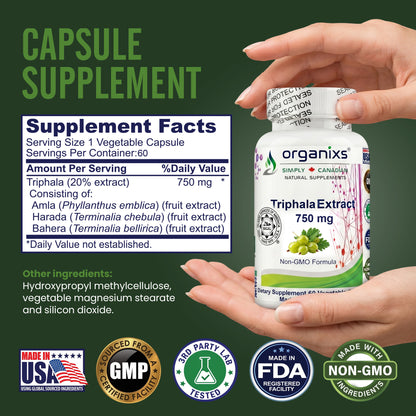 Organixs Triphala Supplement