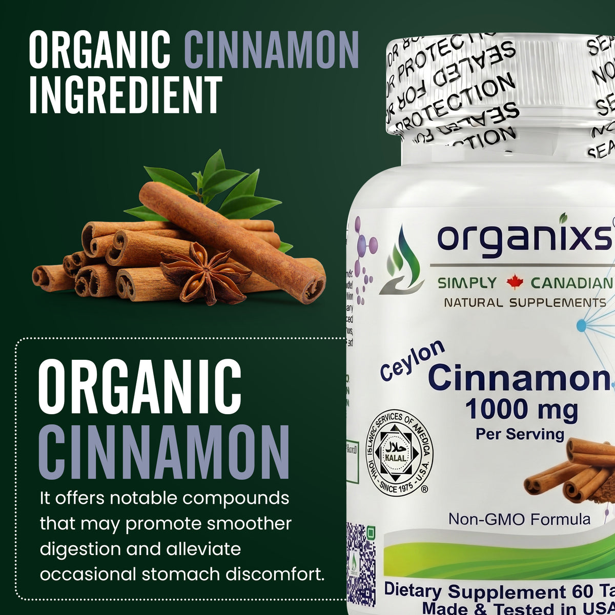Organixs Organic Ceylon Cinnamon 1000mg