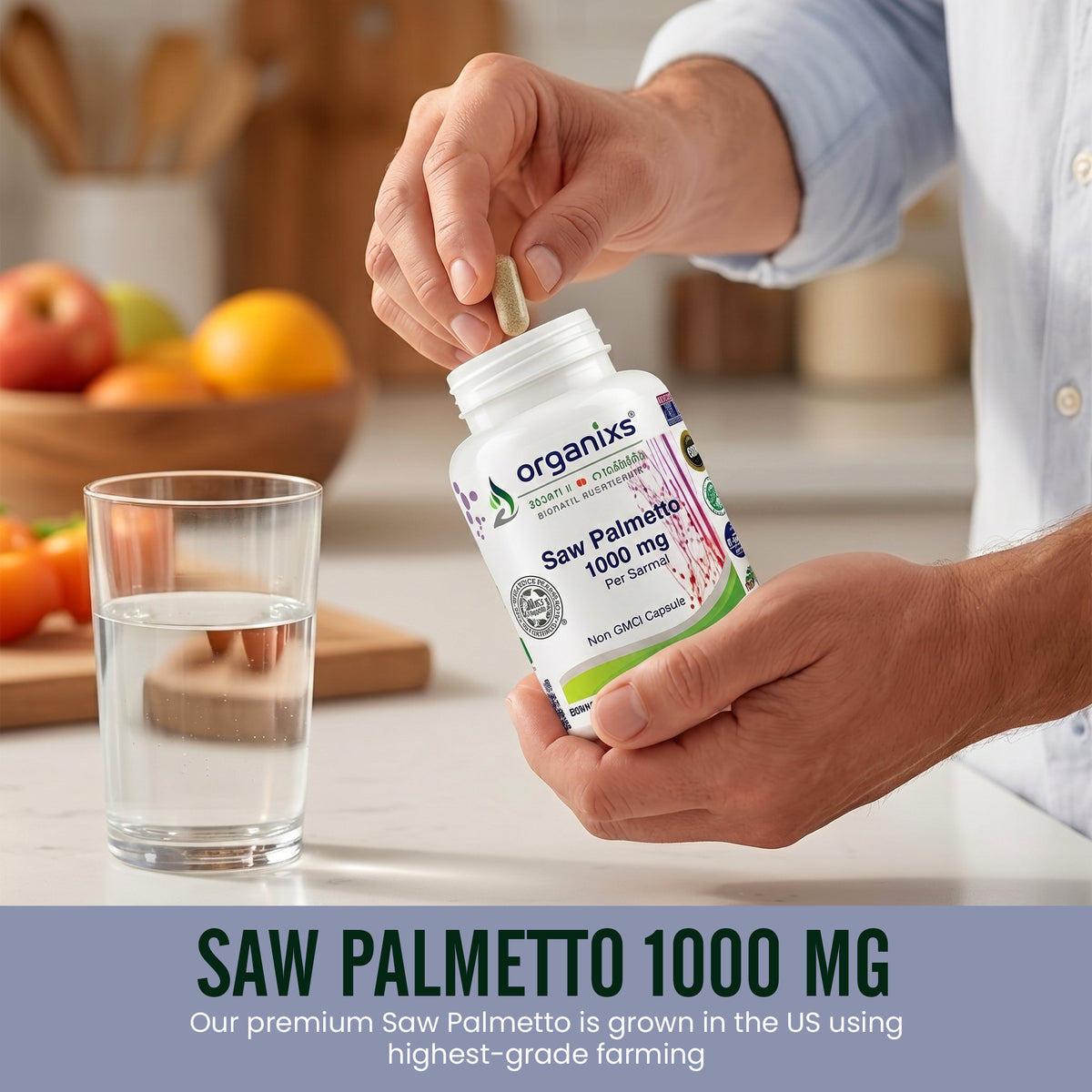 Organixs Saw Palmetto Supplement 1000mg