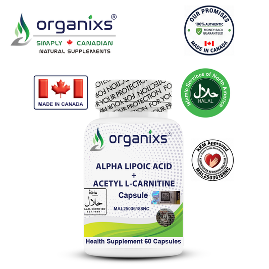 Organixs Alpha Lipoic Acid + Acetyl-L-Carnitine