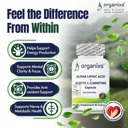 Alpha Lipoic Acid 225mg + Acetyl L-Carnitine 525mg (ALCAR) [CND]