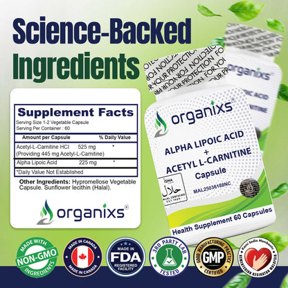 Organixs Alpha Lipoic Acid (ALA 225mg)