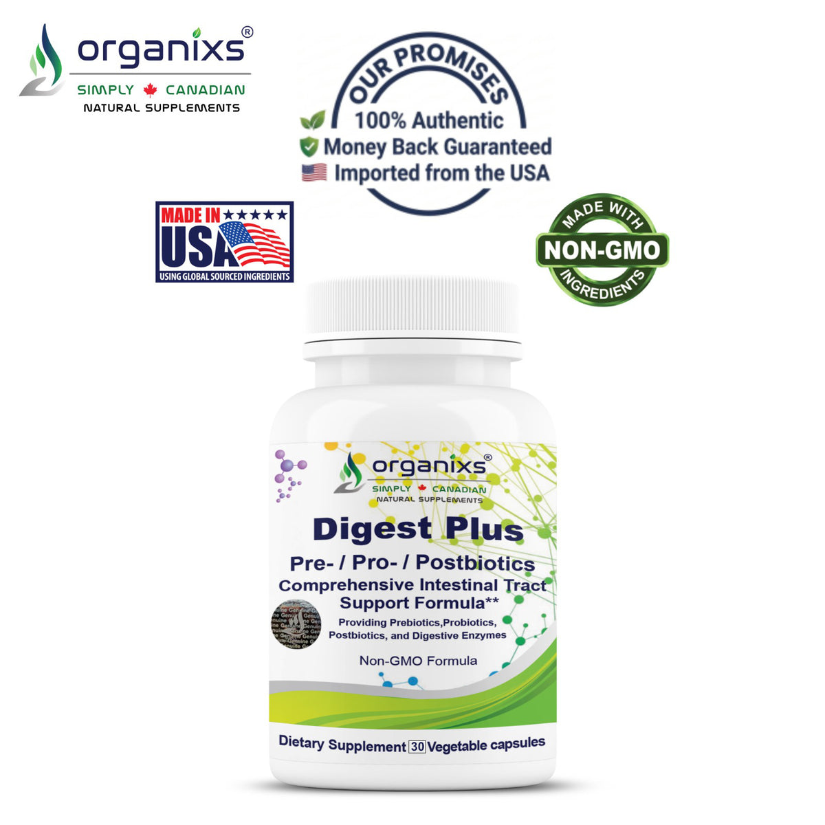 Organixs Digestive Enzyme Plus