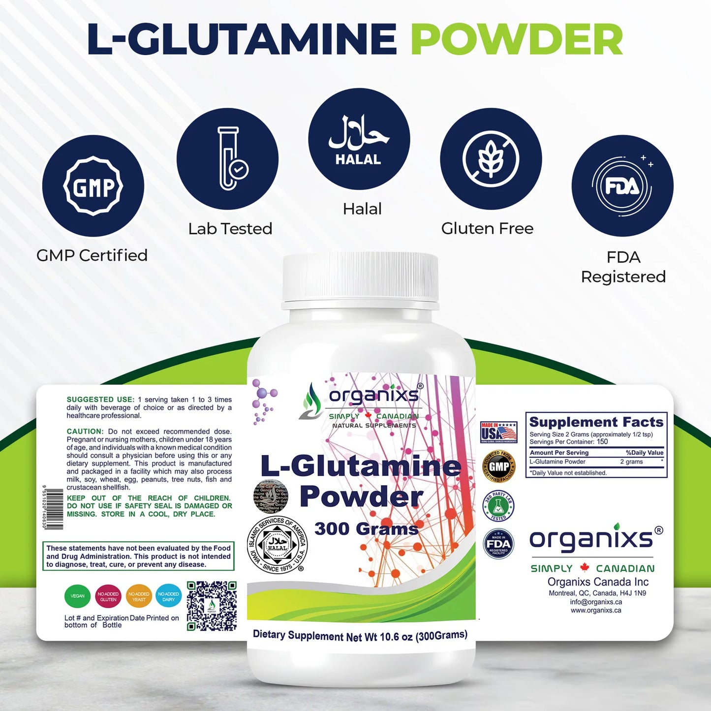 Glutamine powder