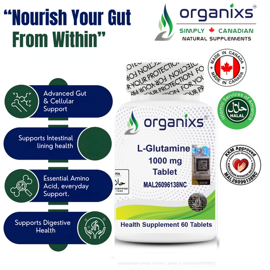 Organixs L-Glutamine 1000mg
