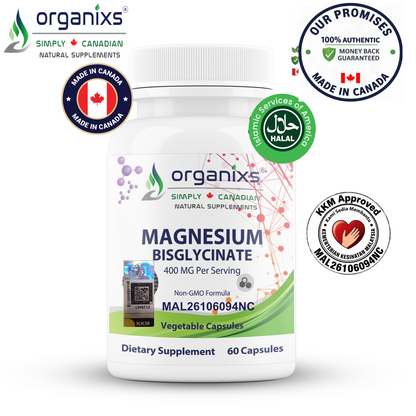 Organixs Magnesium Bisglycinate 400mg (Canada)