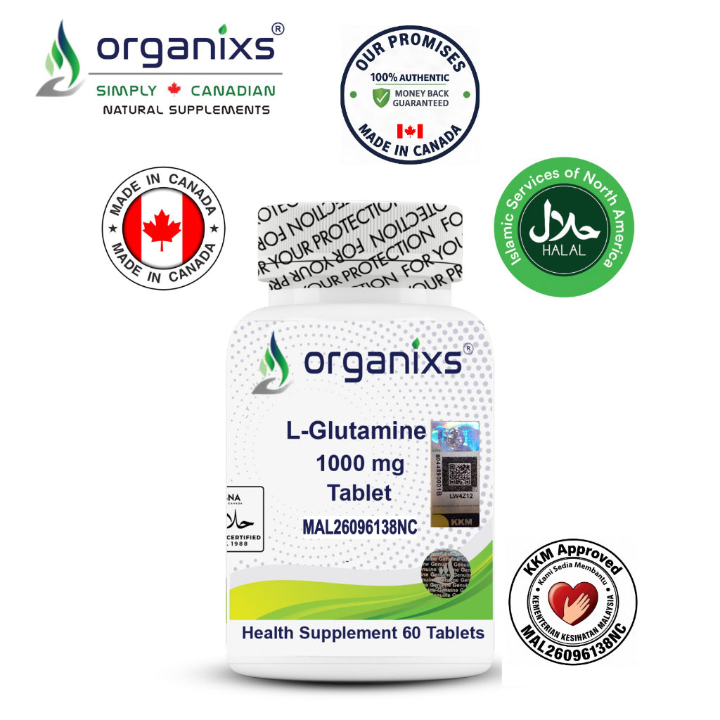 Organixs L-Glutamine 1000mg