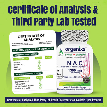 NAC 1300mg N-Acetyl-L-Cysteine [CND]