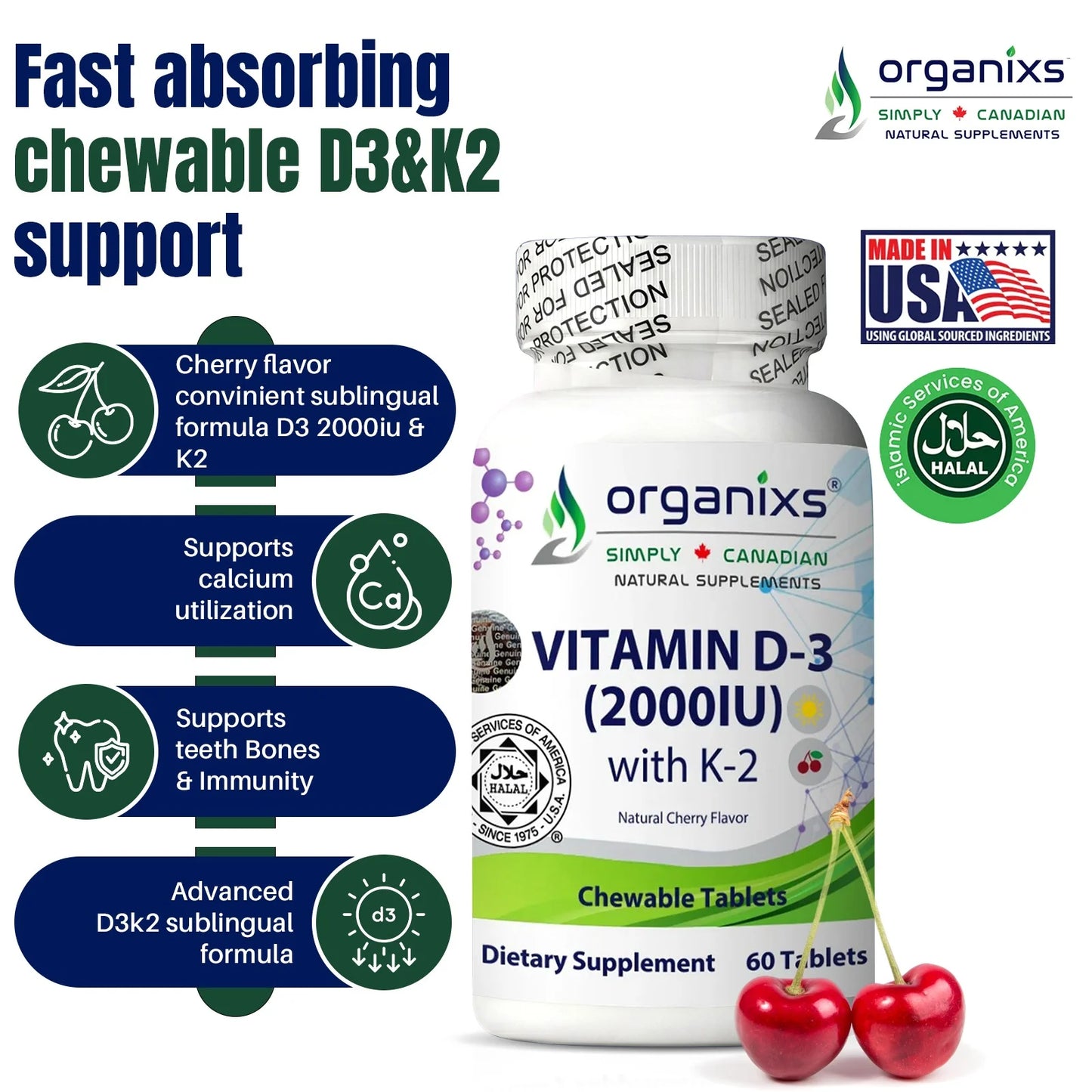 Vitamin D3 K2 2000iu
