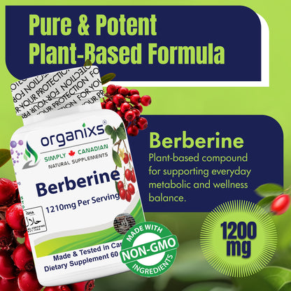 Organixs Berberine 1210mg