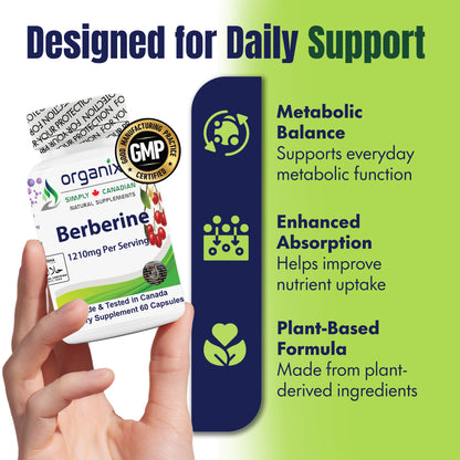Organixs Berberine 1210mg