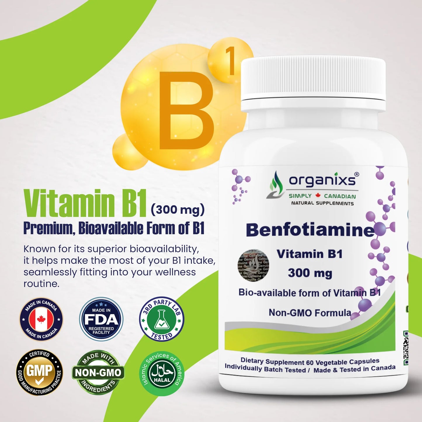 Vitamin B1 Benfotiamine 300mg